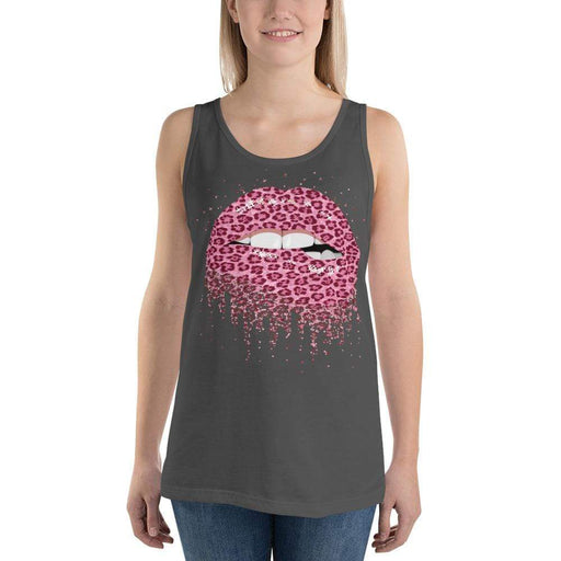 Ladies' Pink Leopard Lips Tank Top - Savannah Moss Co. Clothing & Goods Boutique