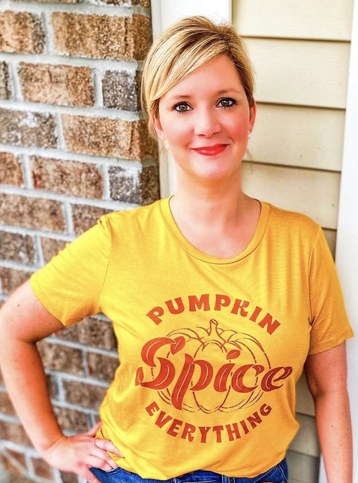 Ladies' Pumpkin Spice Everything Graphic T-Shirt - Savannah Moss Company