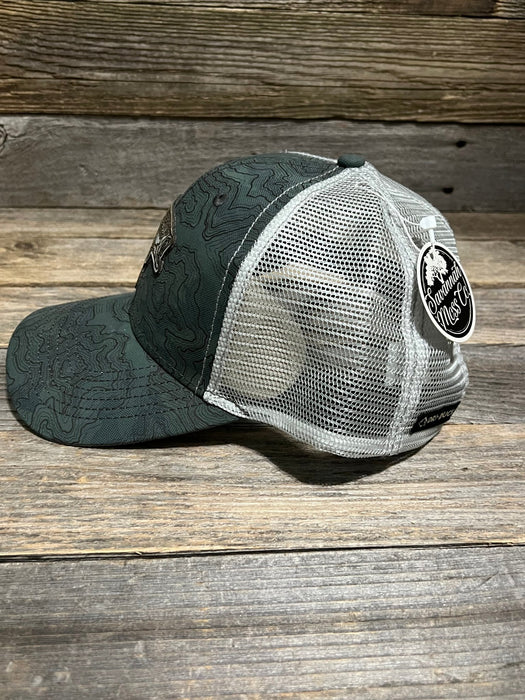 Large Mouth Bass Leather Patch Hat - Savannah Moss Co.
