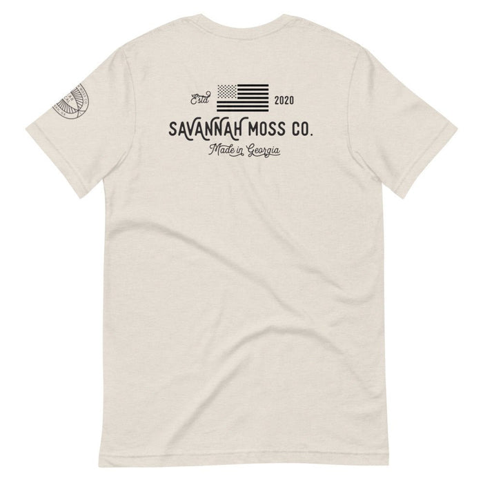Made in Georgia Flag Short Sleeve Unisex T-Shirt - Savannah Moss Co.