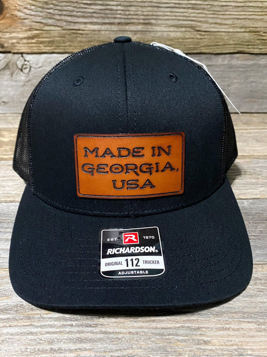 Made In Georgia, USA Leather Patch Hat - Savannah Moss Co.