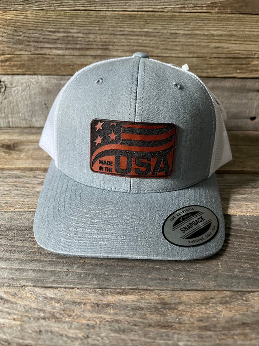 Made in the USA Leather Patch Hat - Savannah Moss Co.