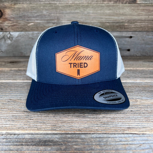 MAMA TRIED BEER LEATHER PATCH HAT - Savannah Moss Co.