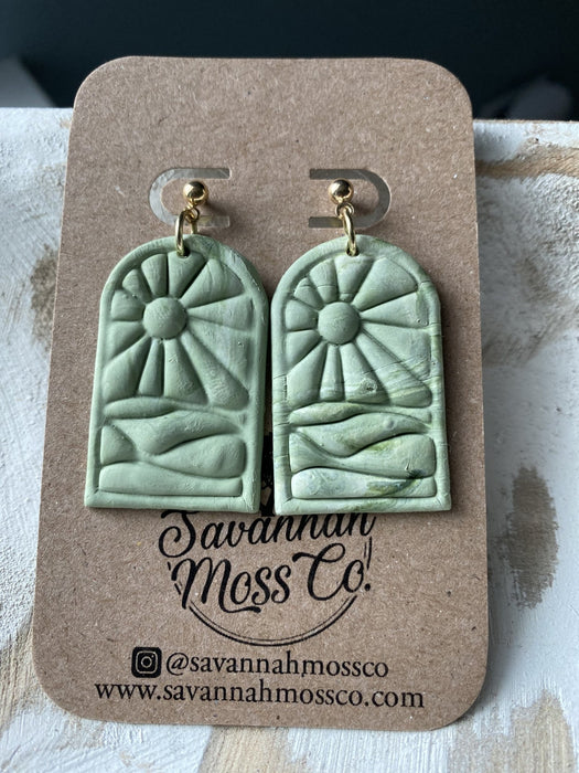 Moss Sunny Day Clay Earrings - Savannah Moss Co. Boutique