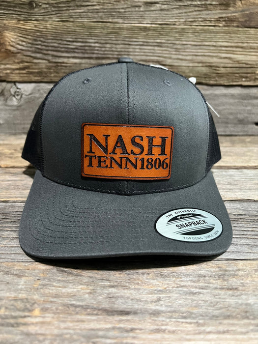 NASH TN 1806 Leather Patch Hat - Savannah Moss Co.