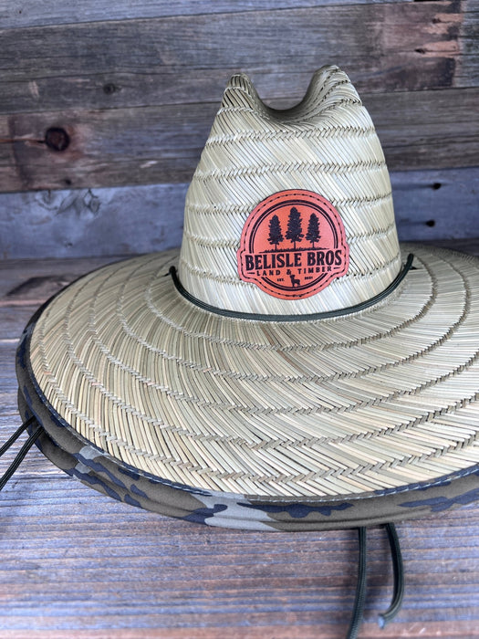 Natty + Bottomland Wake Custom Leather Patch Straw Hat (Lost Hat Co) - Savannah Moss Co.