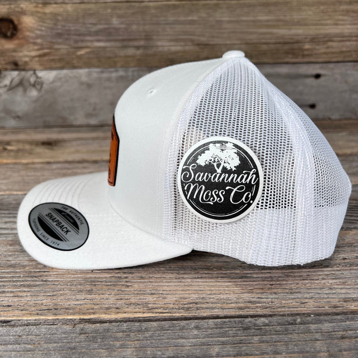 Official Member Dad’s Club Leather Patch Trucker Hat - Savannah Moss Co.