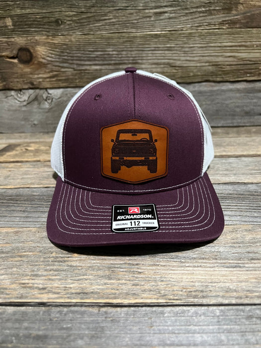 Old Chevy Truck Leather Patch Trucker Hat - Savannah Moss Co.