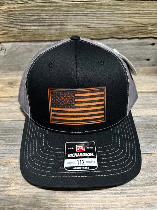 American Flag Leather Patch