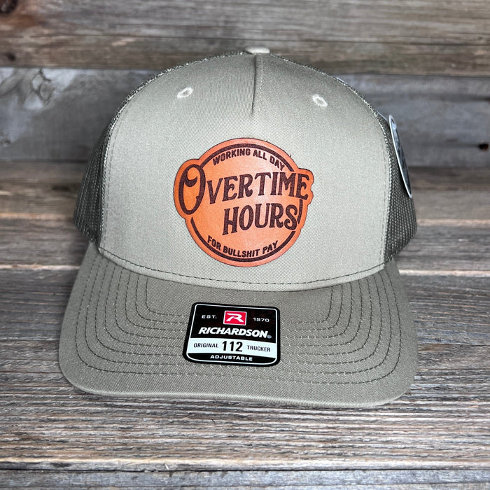 Overtime hours Rich Men North Of Richmond Leather Patch hat - Savannah Moss Co.