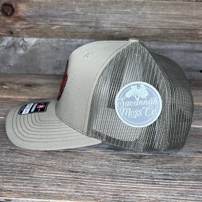 Overtime hours Rich Men North Of Richmond Leather Patch hat - Savannah Moss Co.