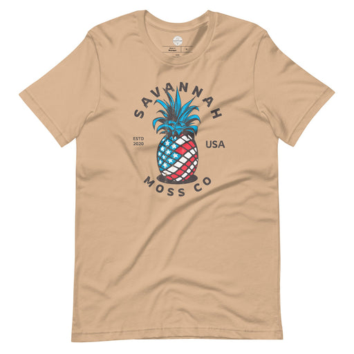Patriotic Pineapple Short Sleeve t-shirt - Savannah Moss Co.