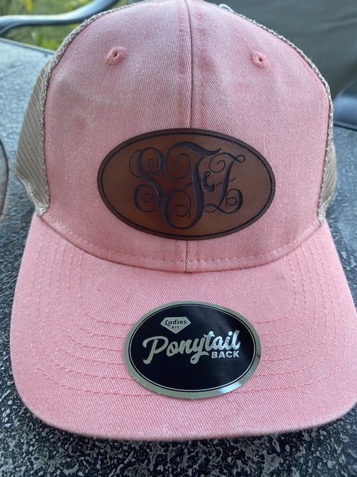 Personalized Monogram Leather Patch Hat - Savannah Moss Co.