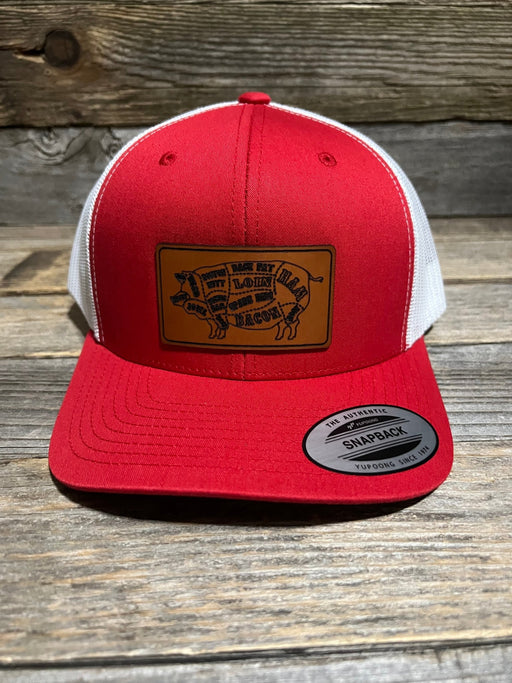 Pig Butcher Chart Leather Patch Hat - Savannah Moss Co.