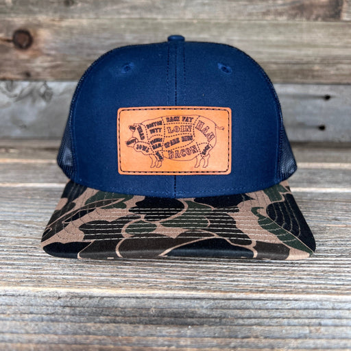 Pig Butcher Chart Leather Patch Hat - Savannah Moss Co.