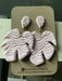 Pink Leaf Clay Earrings - Savannah Moss Co. Boutique