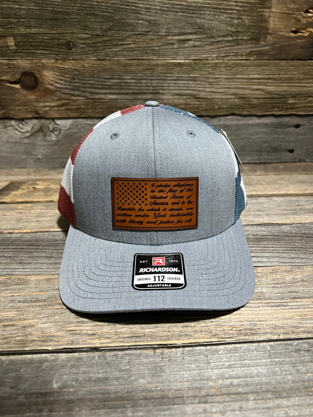 Pledge of Allegiance Leather Patch Hat — Savannah Moss Co.
