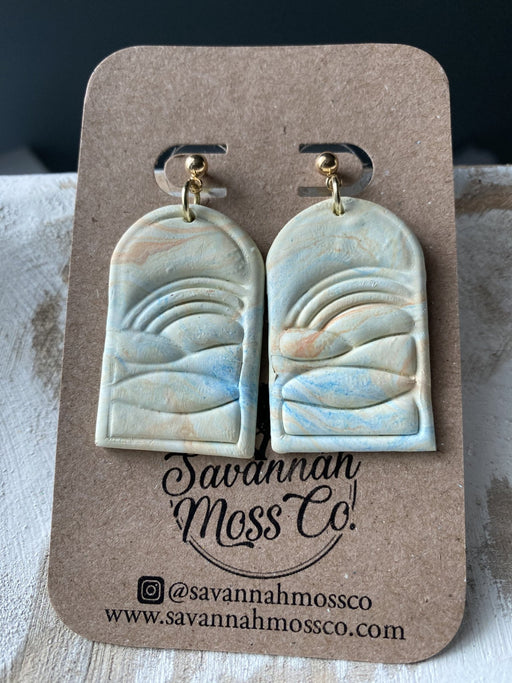 Rainbow at Sunset Clay Earrings - Savannah Moss Co. Boutique