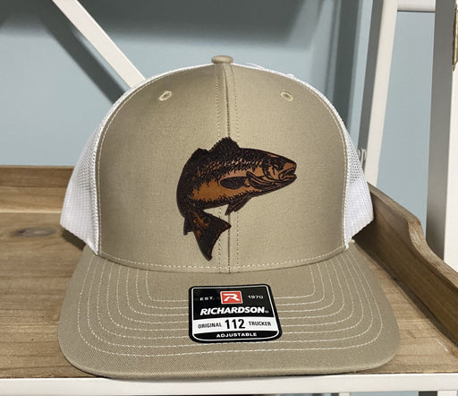 Redfish Leather Patch Hat - Savannah Moss Co.