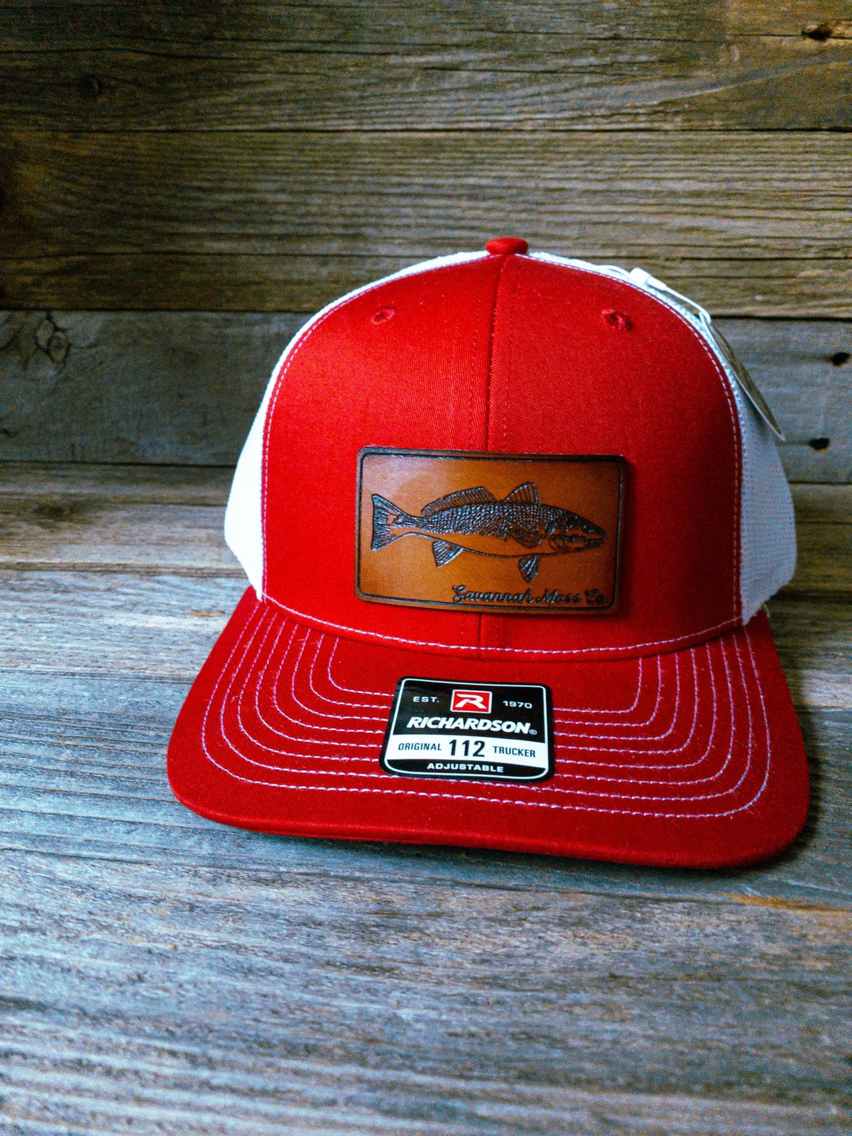 Redfish Leather Patch Hat — Savannah Moss Co.