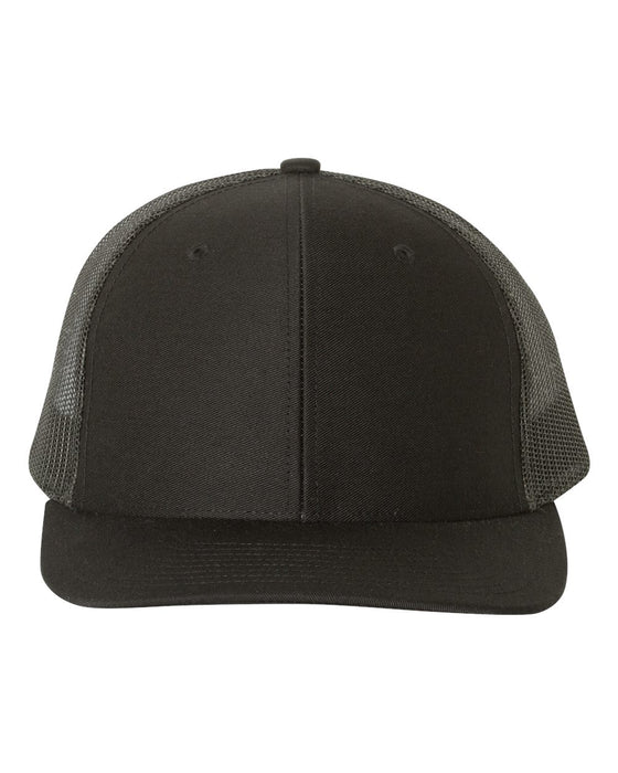 REDFISH SILHOUETTE LEATHER PATCH TRUCKER HAT - Savannah Moss Co.