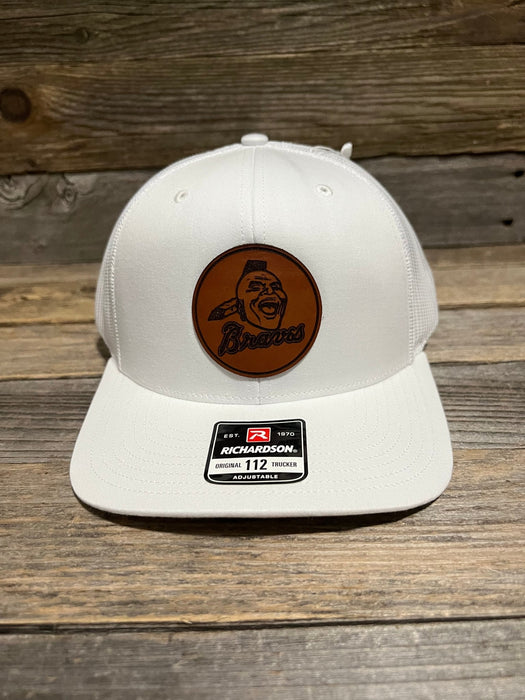Retro Braves Leather Patch Hat — Savannah Moss Co.