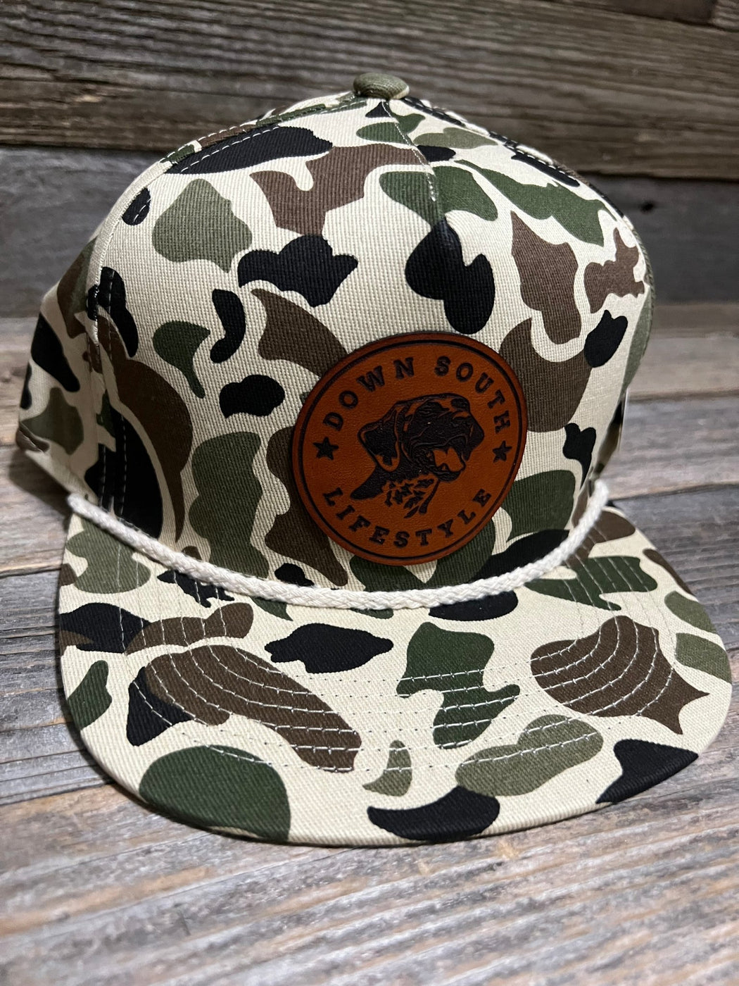 Classic Ropes Duck Camo Retro Snapback Cap main image 0