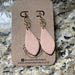 Rose Gold Teardrop Clay Earrings - Savannah Moss Co. Boutique