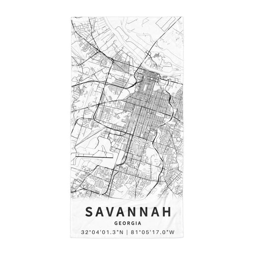 Savannah Map Towel - Savannah Moss Co.
