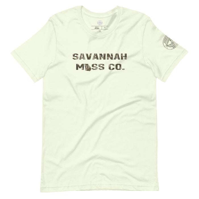 Savannah Moss Co. Camo Lettering Short Sleeve t-shirt - Savannah Moss Co.