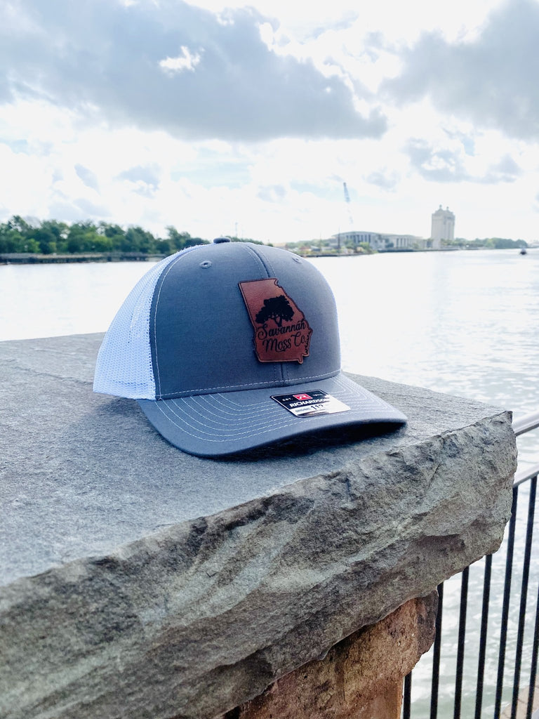 Braves Leather Patch Hat — Savannah Moss Co.