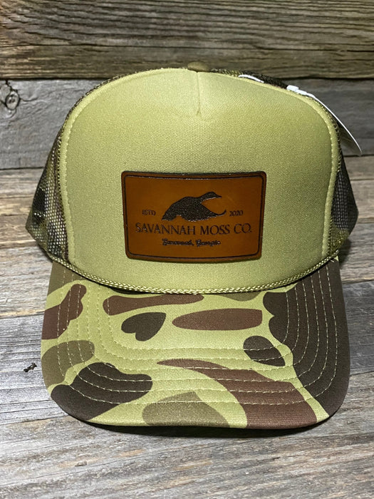 Savannah Moss Co. Duck Logo Leather Hat Patch Hat - Savannah Moss Co.