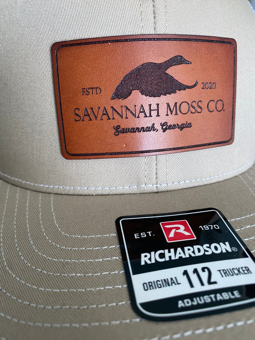 Savannah Moss Co. Duck Logo Leather Hat Patch Hat - Savannah Moss Co.