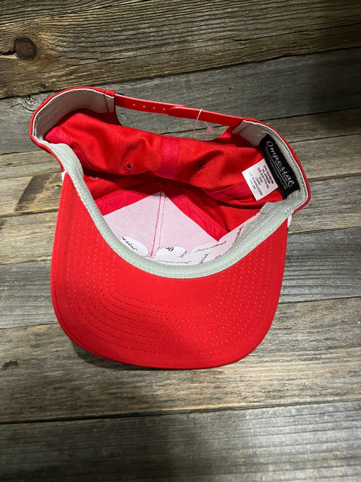 Savannah Moss Co. Red Rope Leather Patch Snapback Hat - Savannah Moss Co.