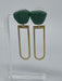 Seaglass Skinny Arch BOHO Clay Earrings - Savannah Moss Co.