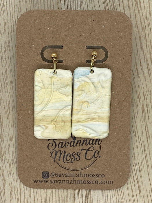 Sharks at Sunset Clay Earrings - Savannah Moss Co. Boutique