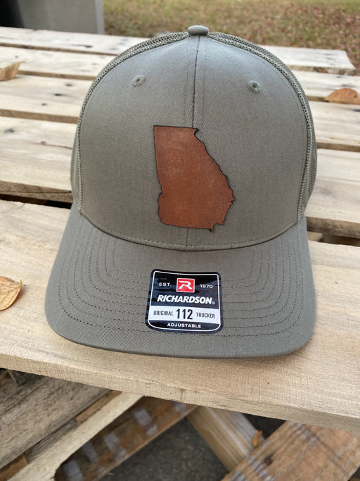 Simple Georgia Leather Patch Hat - Savannah Moss Co.