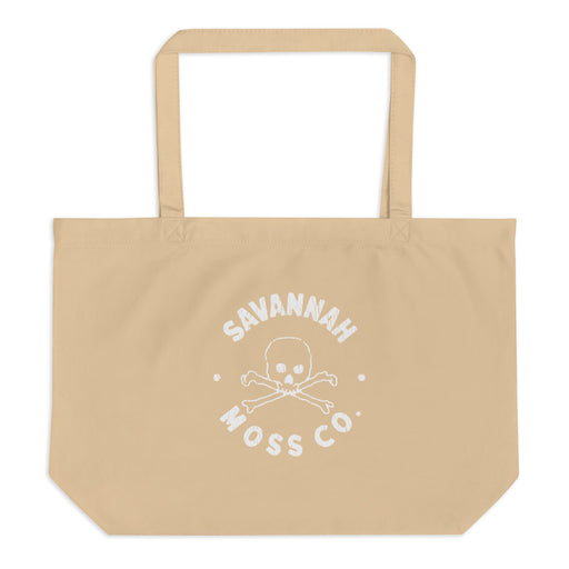 Skull and Crossbones Large organic tote bag - Savannah Moss Co.