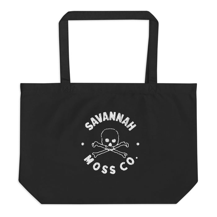 Skull and Crossbones Large organic tote bag - Savannah Moss Co.