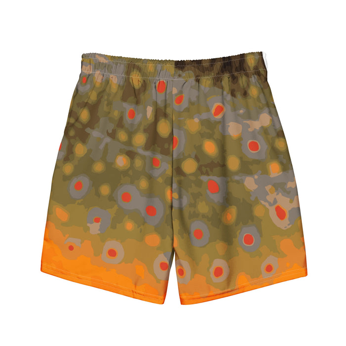 SMC Brook Trout All-Over Print Recycled Swim Trunks - Savannah Moss Co.