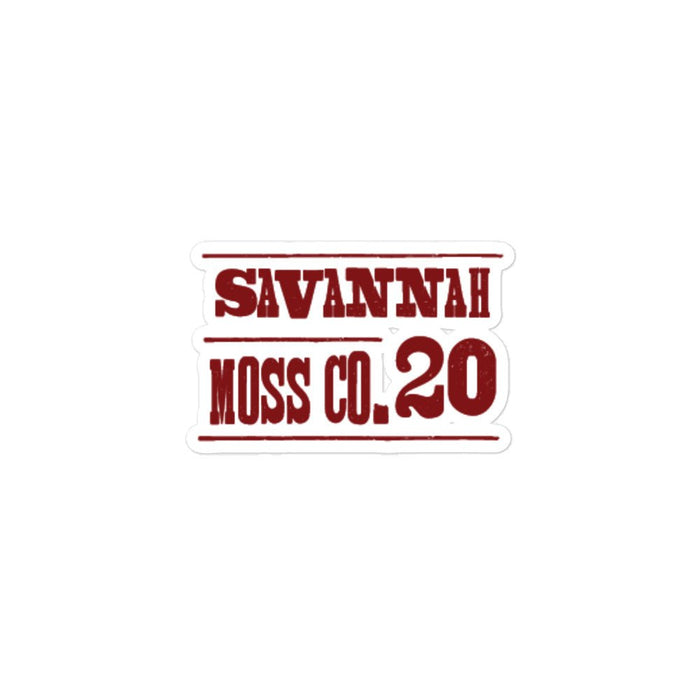 SMCo ‘20 Bubble-free stickers - Savannah Moss Co.