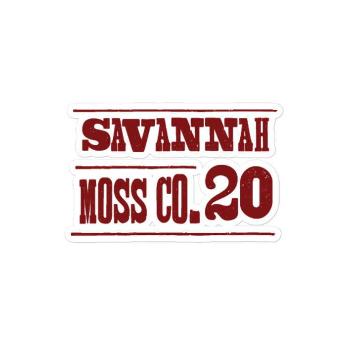 SMCo ‘20 Bubble-free stickers - Savannah Moss Co.