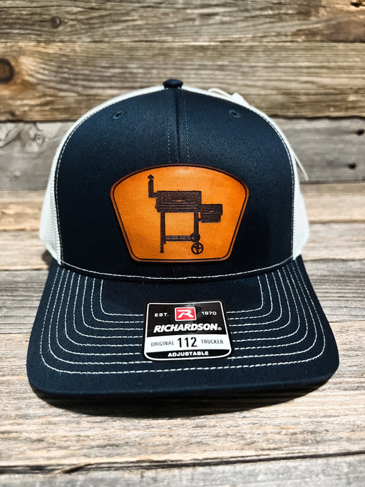 Smoker Leather Patch Trucker Hat - Savannah Moss Co.