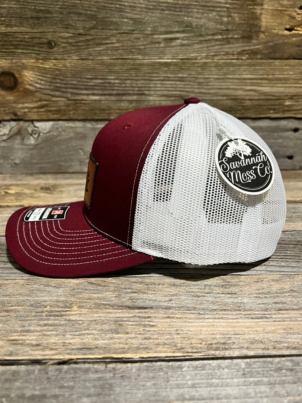 Homeland Tees Men's South Carolina Leather Patch Trucker Hat - Heather