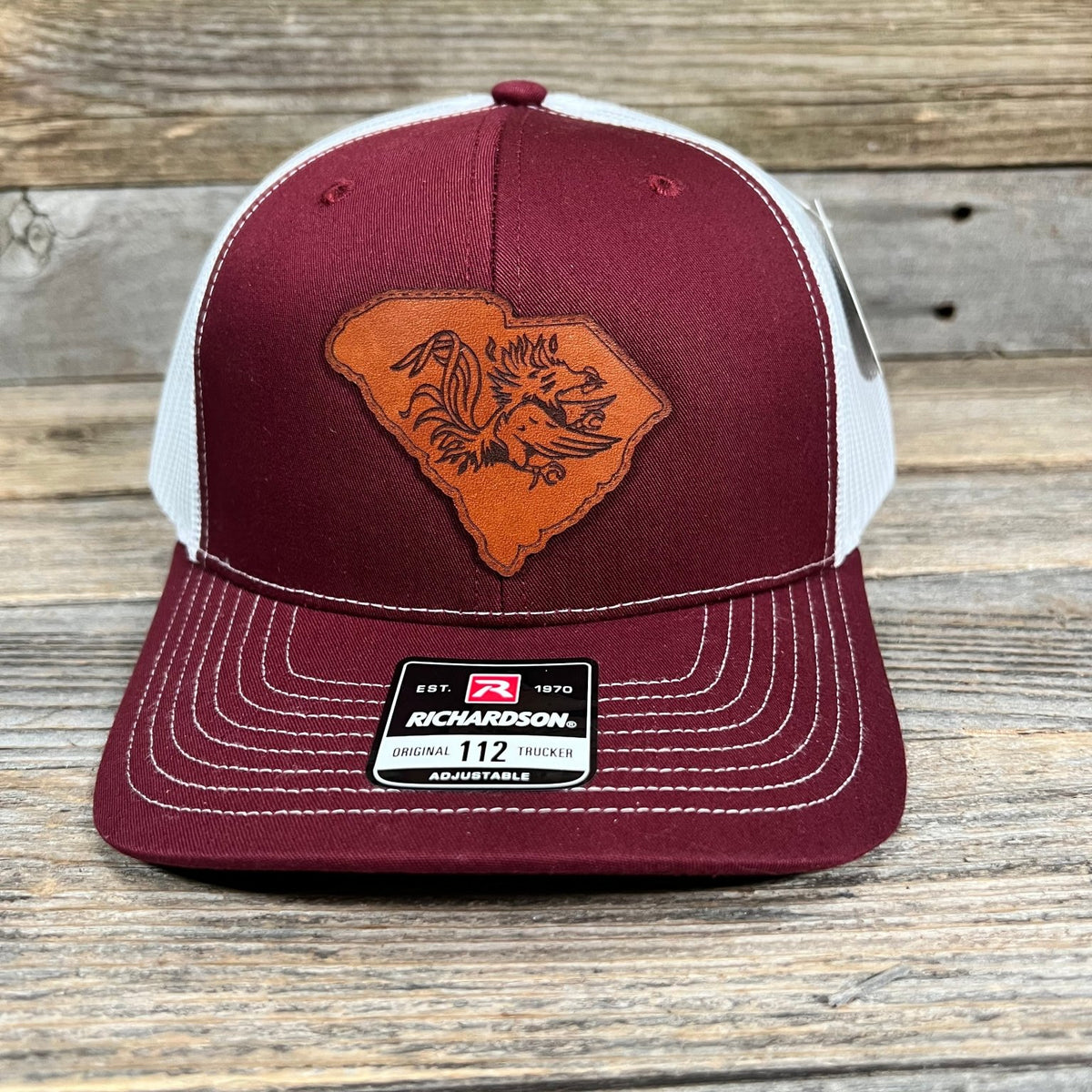 Carolina Del Sur Sc Caqui Con Palma & Luna Ajustable Bordado Gorra