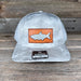 Tarpon Fish Diecut Bonefish Camo Richardson Leather Patch Trucker Hat - Savannah Moss Co.