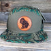 Turkey Mossy Oak Greenleaf Camo Leather Patch Snapback Hat - Savannah Moss Co.
