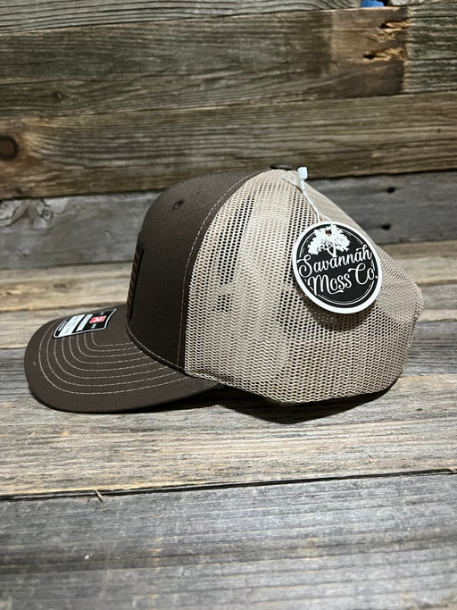 US Flag Leather Patch Hat - Savannah Moss Co.