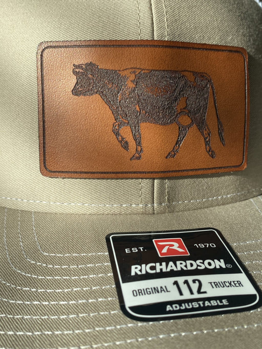 Vintage Cow Leather Patch Hat - Savannah Moss Co.