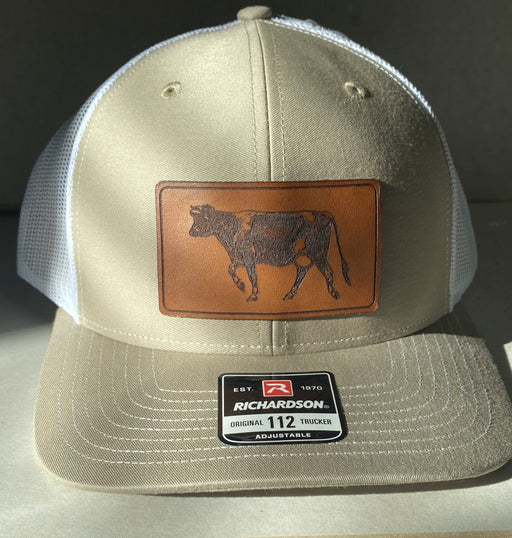 Vintage Cow Leather Patch Hat - Savannah Moss Co.